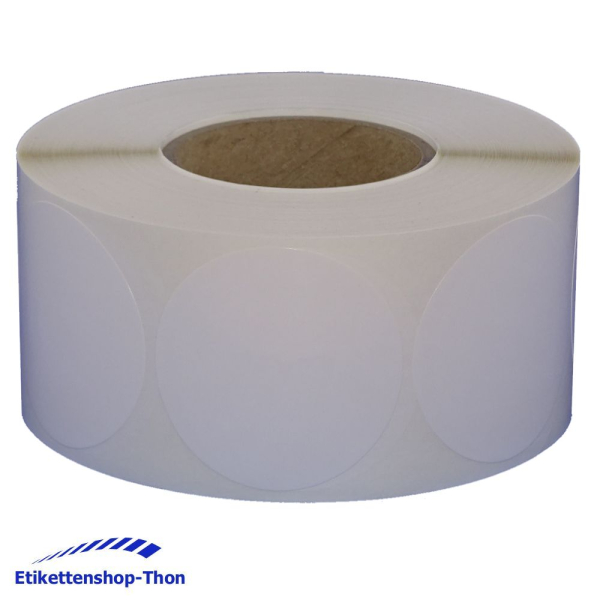 Markierungspunkte - Durchmesser 80 mm - 500 Stück - PE Folie - Weiß